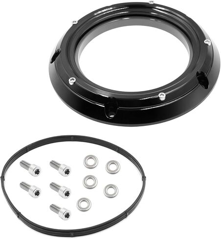 دراجة نارية شفافة غلاف ديربي ， طقم أجهزة التيتانيوم مدرجة في هارلي باغغر/جولة طريق الانزلاق 、 شارع الانزلاق in Kuwait