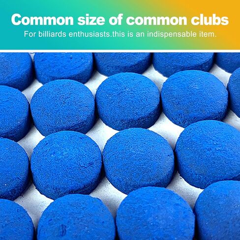 25 عبوة من أطراف عصا حمام السباحة مقاس 13 مم - مجموعة بديلة من الجلد الصلب الفاخر لحمام السباحة والسنوكر والبلياردو، تتضمن صندوق تخزين - طقم أداء وإصلاح دقيق لتاكو دي بيلار، أزرق in Kuwait