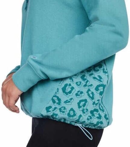 Champion Women's Color Block Print Logo Long Sleeve Pullover Hoodie Sweatshirt (US, Alpha, XX-Large, Regular, Regular, Aqua) in Saudi Arabia