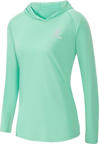 Women's Lightweight Quick Dry Fishing T-Shirt UPF 50+ Long Sleeve Hoodie Shirt with Thumb Hole in Saudi Arabia