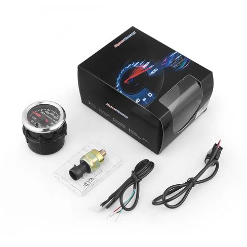 High Performance 2'' 52mm 12V Oil Press Gauge PSI 7 Colors Pointer with Stepper Motor in Saudi Arabia