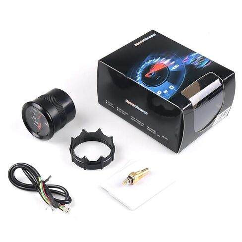 2" 52mm 7 Colors LED Car Water Temp Gauge 40-140 Celsius Water Temperature Meter High Speed Motor with Sensor in Saudi Arabia