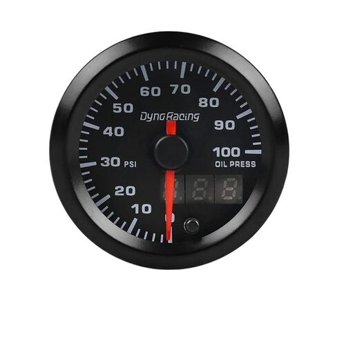 Dual Display Oil Pressure Gauge 7 Colors Led 0-100PSI 2'' 52mm with Stepper Motor Car Meter BX101500 in Saudi Arabia