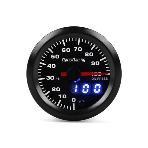 Dual Display Oil Pressure Gauge 7 Colors Led 0-100PSI 2'' 52mm with Stepper Motor Car Meter BX101500 in Saudi Arabia