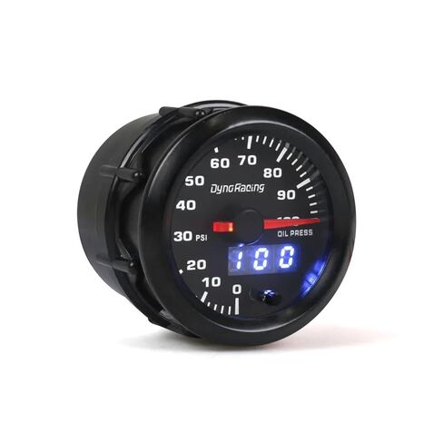 Dual Display Oil Pressure Gauge 7 Colors Led 0-100PSI 2'' 52mm with Stepper Motor Car Meter BX101500 in Saudi Arabia