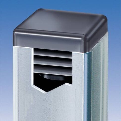 (عبوة من قطعتين) - قابس أنابيب بلاستيكي أسود مربع مقاس 2 بوصة، غطاء طرفي 2 بوصة 2 بوصة × 2 بوصة - 10-14 جيجا (1.74 بوصة - 1.83 بوصة معرف) إدراج غطاء أنبوبي من الصلب لسياج ما بعد الأنبوب | - أغطية نهاية لمعدات اللياقة البدنية in Kuwait