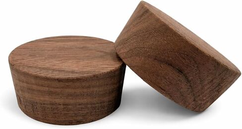 2 بوصة من خشب الجوز، سدادة من الخشب الصلب المدبب الناعم لشيخوخة البيرة والنبيذ والويسكي وبراميل الزينة، مظهر ممتاز، صنع في الولايات المتحدة الأمريكية | ورشة بلسم بوينت (5 عبوات) in Kuwait