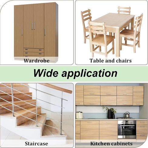 GORGECRAFT 160Pcs 4 Styles Wood Plugs 2/5, 1/2, 3/5, 3/4 Inch Wooden Screw Hole Plugs Button Stoppers Mushroom Hardwood Hole Stoppers for Gaps in Locking Tube Furniture Table Chair Legs Cabinet in Kuwait