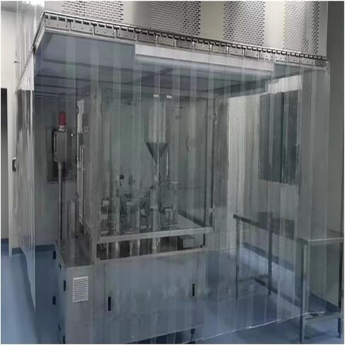 مجموعة ستائر شريطية من الفينيل للأبواب التجارية - شرائط بلاستيكية شفافة للتحكم في درجة الحرارة، وإدارة الوصول في المجمدات والمبردات والمستودعات، موفرة للطاقة، متينة، سهلة التركيب in Kuwait