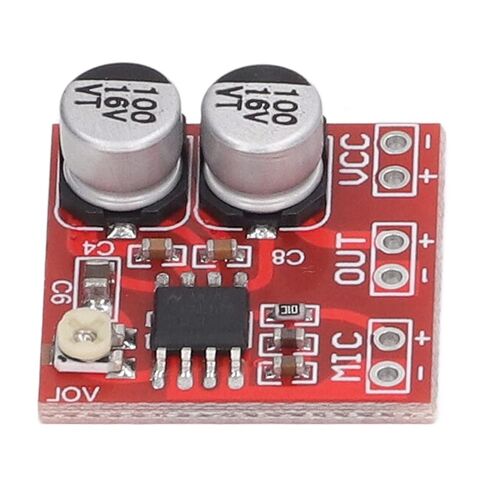 Yinhing إليكتريت ميكروفون مكبر للصوت وحدة قابل للتعديل كسب LM386 20-200x DC4V-12V مكبر للصوت مجلس 5 قطعة in Saudi Arabia