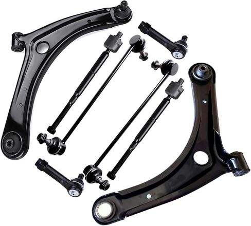 8PC Front Suspension Kit FITS for Hyundai Santa Fe 2007-12, for Kia Sorento 2011-13, Front Lower Control Arm Tie Rod Ends Sway Bar Link K621685 K621686 K750204 K750205 ES800035 ES800055 EV800231 in Saudi Arabia