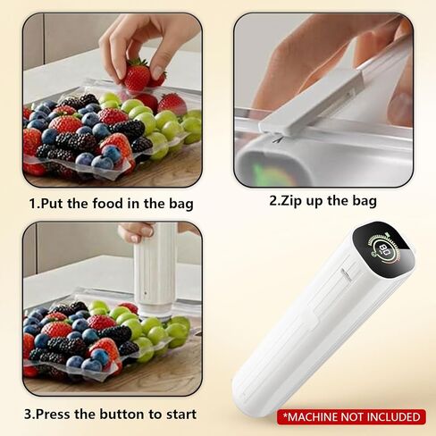 30 عبوة من أكياس تفريغ الهواء القابلة لإعادة الاستخدام من أجل Natupo، أكياس Sous Vide شديدة التحمل خالية من مادة BPA (15 متوسطة، 15 كبيرة) مع مشبكين للغلق، أكياس تخزين طعام مضادة للتسرب للفريزر والميكروويف وإعداد الوجبات in Kuwait