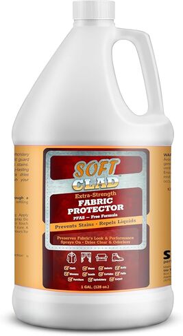 رذاذ واقي للأقمشة ذو قوة إضافية يمنع البقع ويطرد السوائل. SoftClad Guards الأثاث، الأحذية، السجاد، المفروشات، الجلد المدبوغ، الجلود، الأريكة. آمن للاستخدام الداخلي. تركيبة خالية من PFAS، 32 أونصة in Kuwait