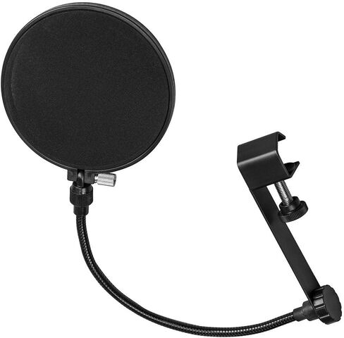 واجهة USB من Focusrite Scarlett 2i2 الجيل الرابع مع مجموعة برامج، حزمة مع سماعات رأس Baco Studio المغلقة وكابل ميكروفون XLR مقاس 15 بوصة، وفلتر بوب مع عنق الإوز (4 عناصر) in Kuwait