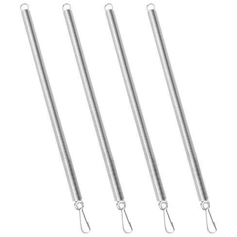 4 Pcs 20 Inch Extension Springs for Screen Doors, High-Elastic Galvanized Steel Springs, Adjustable Tension, 19.68 in x 0.35 in x 0.35 in, Ideal for Tool Hanging and Small Curtains in Kuwait