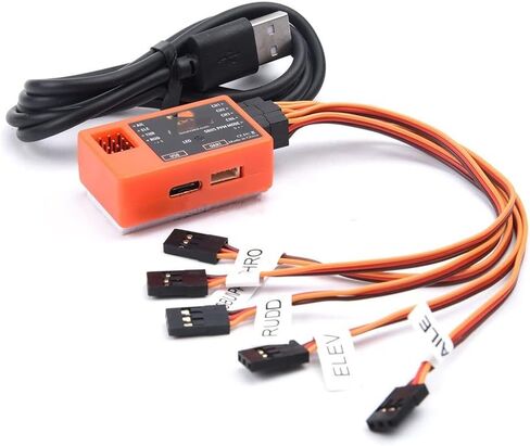 FMS متوافق مع وحدة التحكم في الطيران Reflex V2، مثبت الدوران المتوافق مع طائرات RC Warbird 70 مم 80 مم 980 مم 1100 مم 1400 مم 1700 مم 2000 مم (قطعة واحدة) in Saudi Arabia