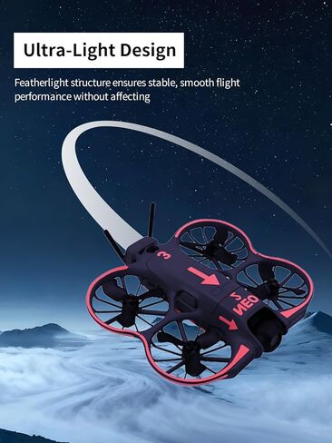 ملصق يتوهج في الظلام لطائرة DJI NEO 2 بدون طيار، طبقة حماية مقاومة للخدش ومقاومة للماء من WUNIAK، (برتقالي أحمر) in Saudi Arabia