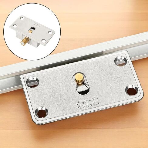 338 Sliding Cabinet Door Hardware Silver – Stainless Steel Cabinet Hanging Single Wheel Rollers, Zinc Alloy Pulley Track Set for Closet Wardrobe, Top & Bottom Replacement Home Furniture in Saudi Arabia