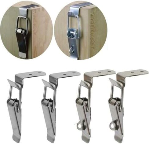 مزلاج قفل الفولاذ المقاوم للصدأ الربيع تحميل رسم تبديل مزلاج المشبك كليب مجموعة غلق بمشبك مزلاج الصيد المشبك الربيع الصغير تحميل مشبك قفل الباب in Kuwait