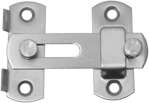 Slide Latch,Gate Bolt Lock,Bolt Sliding Door Lock, Bolt with Screws Sliding Window Door Lock Handle Stainless Steel Door Latch Home Safety Chain Door(B) in Saudi Arabia