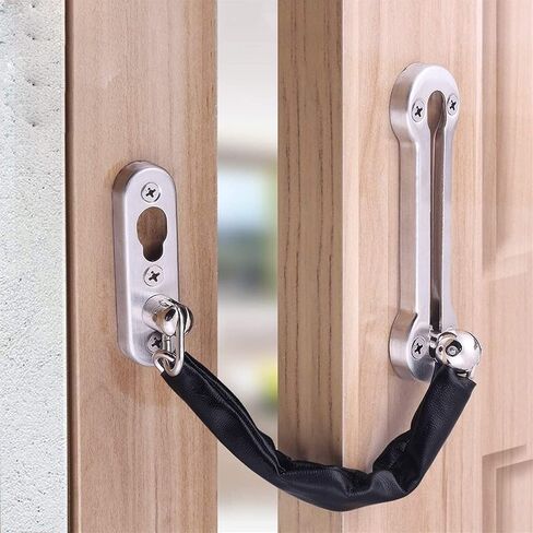 Door Chain Lock,Chain Safe Buckle,Latch Safety Limiter,2pcs Home Door ChainHome Hotel Door Bolt Anti-Theft Door Safety Chain Door Lock Anti-Theft Buckle Door Latch Lock in Saudi Arabia