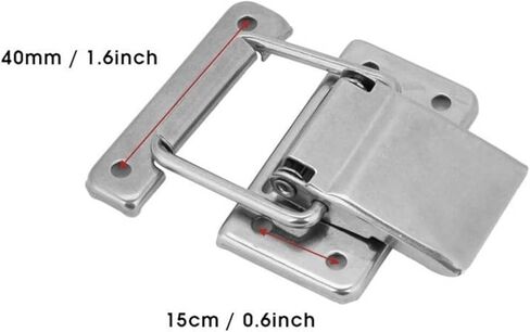 قفل بمزلاج من الفولاذ المقاوم للصدأ، قفل بمشبك لخزانة الخزانة، مزلاج محمل بزنبرك، تبديل بمشبك، قفل صندوق خشبي، أجهزة الأثاث in Kuwait