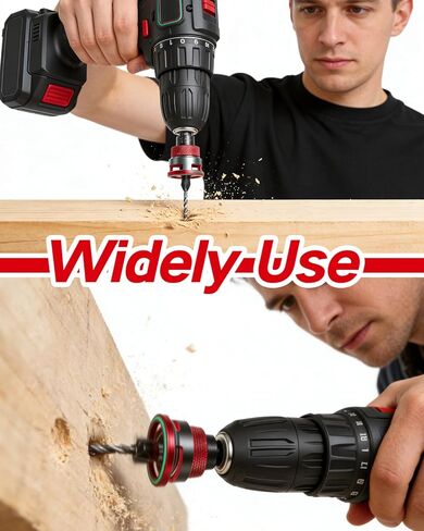 مجموعة لقم الثقب الغاطسة 7 قطع، 4 قطع لقم الثقب المدبب ذات أربعة فلوت HSS M2 وطوق إيقاف العمق قابل للتعديل، لقمة غاطسة خشبية مع مفتاح ربط لأعمال النجارة 82 درجة، والخشب الرقائقي وMDF DIY in Kuwait