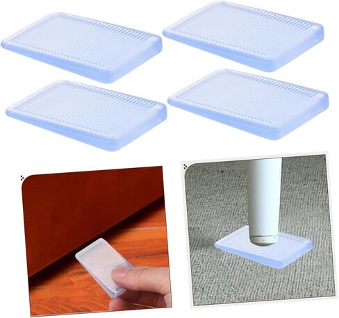 HOMSFOU 8pcs Door Stoppers Furniture Leveling Shims Table Shims Superimposed Cushion in Saudi Arabia
