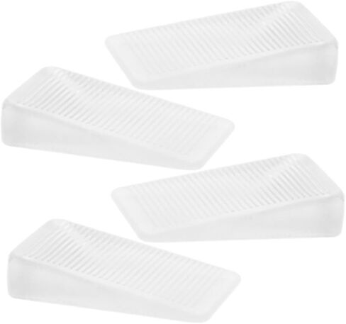 POPETPOP 4pcs Soft Rubber Furniture Leveling Wedges Adjustable Table Shims for Uneven Floors Multi-Purpose Leveler Feet for Cabinets and Chairs in Saudi Arabia