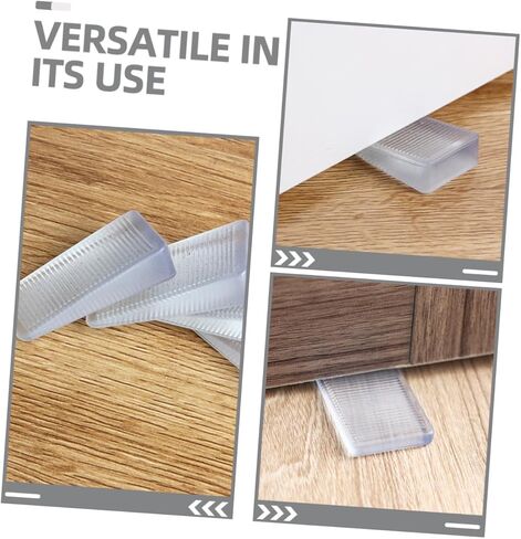 POPETPOP 4pcs Soft Rubber Furniture Leveling Wedges Adjustable Table Shims for Uneven Floors Multi-Purpose Leveler Feet for Cabinets and Chairs in Saudi Arabia