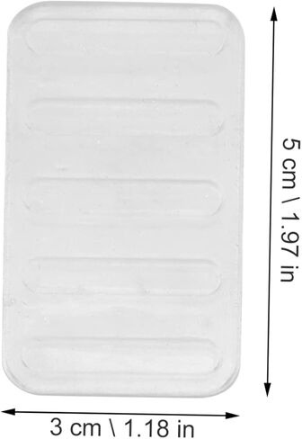 Housoutil 8Pcs Transparent Furniture Leveling Wedges Toilet Shims for Table Stabilization Ribbed Design for Uneven Surfaces for Restaurants and Home Use in Saudi Arabia