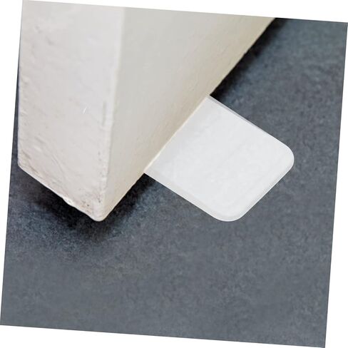 Housoutil 8Pcs Transparent Furniture Leveling Wedges Toilet Shims for Table Stabilization Ribbed Design for Uneven Surfaces for Restaurants and Home Use in Saudi Arabia