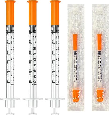 Lab Supplies, 1cc 31G 5/16" 8mm Jeringa, (30 Pack) U-100, Individually Wrapped in Saudi Arabia
