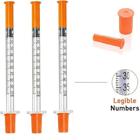 Lab Supplies, 1cc 31G 5/16" 8mm Jeringa, (30 Pack) U-100, Individually Wrapped in Saudi Arabia