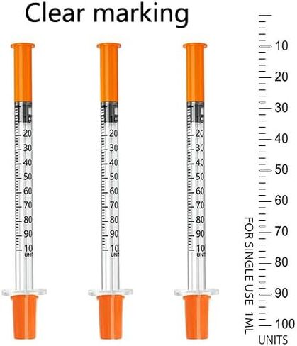 Lab Supplies, 1cc 31G 5/16" 8mm Jeringa, (30 Pack) U-100, Individually Wrapped in Saudi Arabia