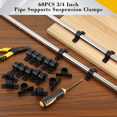 OwnMy 60PCS 3/4 Inch Pex Pipe Clamps Pipe Supports Suspension Clamps, Pex Clamps for Pex Tubing, Copper, CPVC Pipes in Saudi Arabia