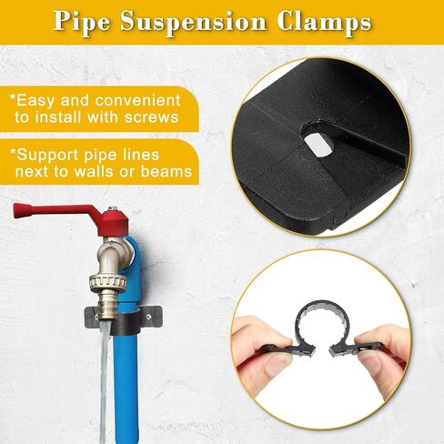 OwnMy 60PCS 3/4 Inch Pex Pipe Clamps Pipe Supports Suspension Clamps, Pex Clamps for Pex Tubing, Copper, CPVC Pipes in Saudi Arabia