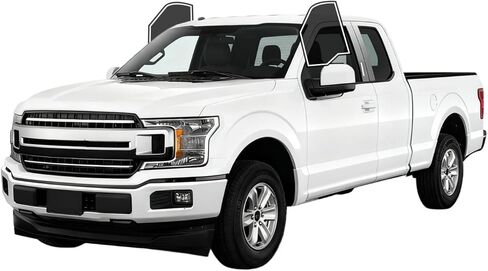 Precut Window Tint Film Front Two Door Windows Tint Film Cars Sun Blocking Protection Privacy Anti Shatter Glass 2 Ply Computer Cut Any Tint Shade for Ford F150 Extended Cab 2015-2020 in Kuwait