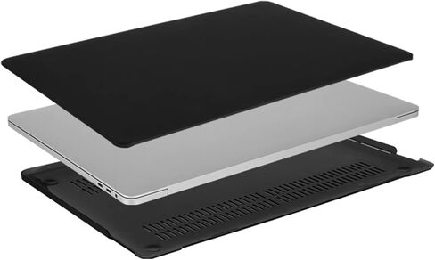 حافظة MOSISO متوافقة مع جهاز MacBook Pro مقاس 16 بوصة إصدار 2020 2019 A2141 مع شريط لمس، غطاء حماية صلب من البلاستيك فائق النحافة، أسود غير لامع in Saudi Arabia