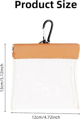 1 PCS Golf Tee Pouch Bag with Clip Transparent Golf Tees and Balls Storage for Men and Women in Kuwait