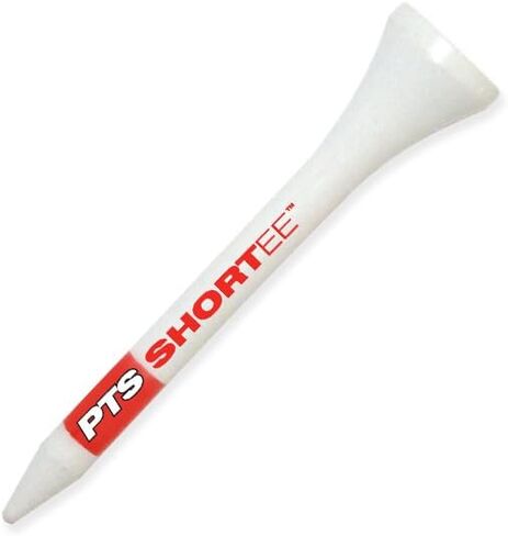 Pride Professional Tee System, 2-1/8 inch Shortee Tee, 25 Count Bags, Red on White in Kuwait