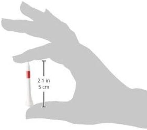 Pride Professional Tee System, 2-1/8 inch Shortee Tee, 25 Count Bags, Red on White in Kuwait