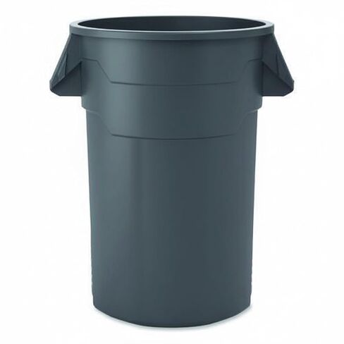 علبة قمامة مستديرة شديدة التحمل سعة 44 جالون من Kleen Commercial Gray Brute/حاوية المرافق/حاوية القمامة/المناظر الطبيعية/مواقع البناء/المطاعم/المكاتب/المستودعات، صنع في الولايات المتحدة الأمريكية (عبوتان) in Saudi Arabia