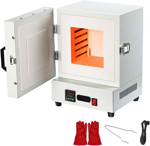 فرن كهربائي للاحتراق بقدرة 2000 وات، فرن الاحتراق بدرجة حرارة عالية، فرن معالجة المجوهرات المعملية المتكامل، فرن التحكم في درجة الحرارة PID 1150 درجة مئوية، للمجوهرات والأعمال المعدنية in Kuwait