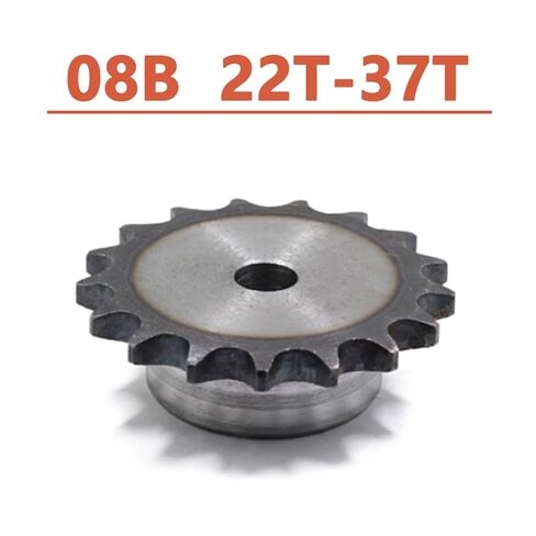 Steel Heavy Duty Motor Pinion Gear 08B 22 Teeth to 37 Sprocket Wheel Chain Gear Industrial A3 Steel Suitable for Roller Pitch 12.7mm(30 Teeth) in Saudi Arabia
