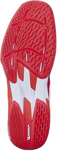 Babolat Men's Jet Mach 4 All Court Tennis Shoes, Cherry Tomato/White – Add Optional Accessories in Saudi Arabia