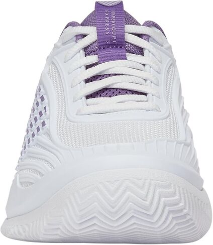 K-Swiss Women's Hypercourt Express 3 Clay Tennis Shoe, White Purple Haze Lunar Rock, 10 in Saudi Arabia