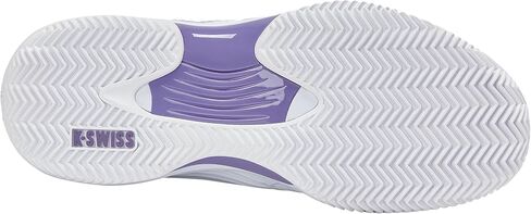 K-Swiss Women's Hypercourt Express 3 Clay Tennis Shoe, White Purple Haze Lunar Rock, 10 in Saudi Arabia