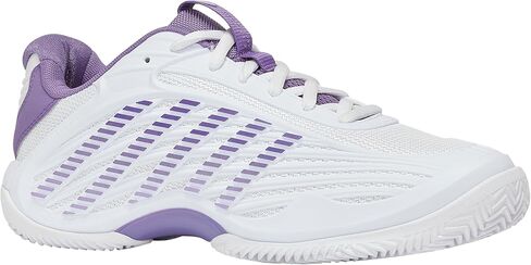 K-Swiss Women's Hypercourt Express 3 Clay Tennis Shoe, White Purple Haze Lunar Rock, 10 in Saudi Arabia