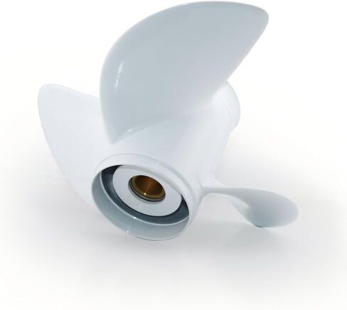 13 1/4x17 Pitch Outboard Propeller 15 Spline Tooth Compatible with Yamaha T50 T60 60HP F70 70HP F75 75HP 80HP F80 85HP 90HP F90 F100 F115 130HP Outboards, 3 Blade, 4.25" Gearcase, Aluminum,RH in Kuwait